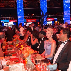 La princesse Charlène de Monaco lors du 68ème gala de la Croix-Rouge monégasque dans la salle des Etoiles du Sporting Monte-Carlo à Monaco, le 23 juillet 2016. © Palais Princier / Pierre Villard / Monte Carlo Société des Bains de Mer via Bestimage