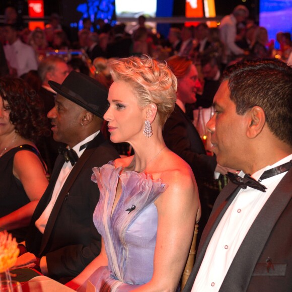 La princesse Charlène de Monaco lors du 68ème gala de la Croix-Rouge monégasque dans la salle des Etoiles du Sporting Monte-Carlo à Monaco, le 23 juillet 2016. © Palais Princier / Pierre Villard / Monte Carlo Société des Bains de Mer via Bestimage