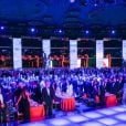 Le prince Albert II de Monaco et sa femme la princesse Charlène de Monaco ainsi que l'assistance ont observé une minute de silence en mémoire des victimes de l'attentat du 14 juillet à Nice durant le 68ème Gala de la Croix-Rouge monégasque dans la Salle des Etoiles du Sporting de Monaco, le 23 juillet 2016. © Pool Restreint Monaco/Bestimage