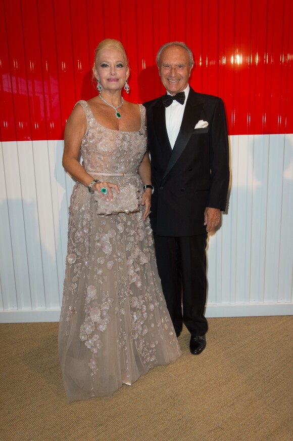 La marquise Roberta Gilardi Sestito et Donato Sestito - Arrivées au 68ème gala de la croix rouge Monégasque dans la salle des Etoiles du Sporting Monte-Carlo à Monaco, le 23 juillet 2016. © Palais Princier/Pierre Villard/Monte Carlo Société des Bains de Mer via Bestimage