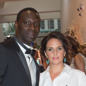 Omar Sy et sa femme Hélène - Arrivées au 68ème gala de la croix rouge Monégasque dans la salle des Etoiles du Sporting Monte-Carlo à Monaco, le 23 juillet 2016. © Palais Princier/Pierre Villard/Monte Carlo Société des Bains de Mer via Bestimage