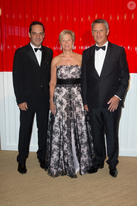 Frédéric Platini (Secrétaire Général de la Croix-Rouge monégasque) et Philippe Narmino (Vice-President de la Croix-Rouge monégasque) et sa femme - Arrivées au 68ème gala de la croix rouge Monégasque dans la salle des Etoiles du Sporting Monte-Carlo à Monaco, le 23 juillet 2016. © Palais Princier/Pierre Villard/Monte Carlo Société des Bains de Mer via Bestimage