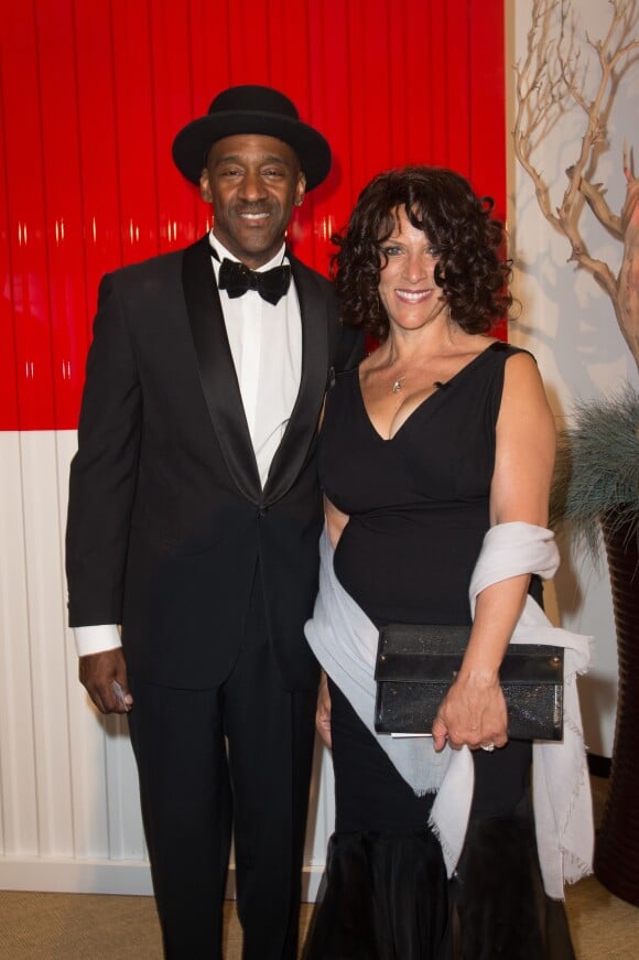 Marcus Miller et sa femme Brenda - Arrivées au 68ème gala de la croix rouge Monégasque dans la salle des Etoiles du Sporting Monte-Carlo à Monaco, le 23 juillet 2016. © Palais Princier/Pierre Villard/Monte Carlo Société des Bains de Mer via Bestimage