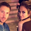 Calvin Harris fête l'anniversaire de Jennifer Lopez. Kim Kardashian avec qui il partage une inimitié commune contre Taylor Swift était aussi présente. Photo publiée sur Snapchat, le 24 juillet 2016
