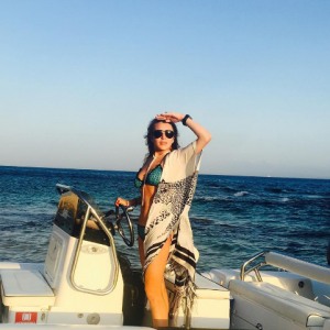 Lindsay Lohan en vacances en Sardaigne. Photo publiée sur Instagram, le 26 juillet 2016