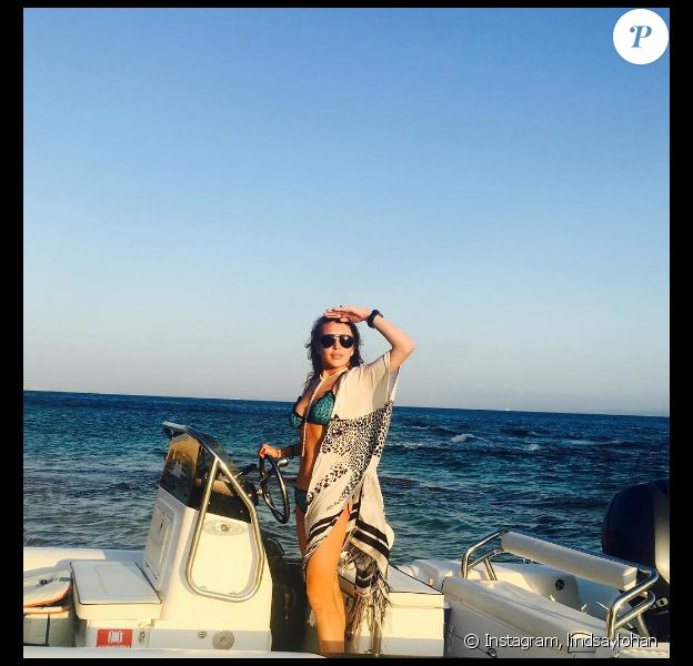 Lindsay Lohan en vacances en Sardaigne. Photo publiée sur Instagram, le 26 juillet 2016