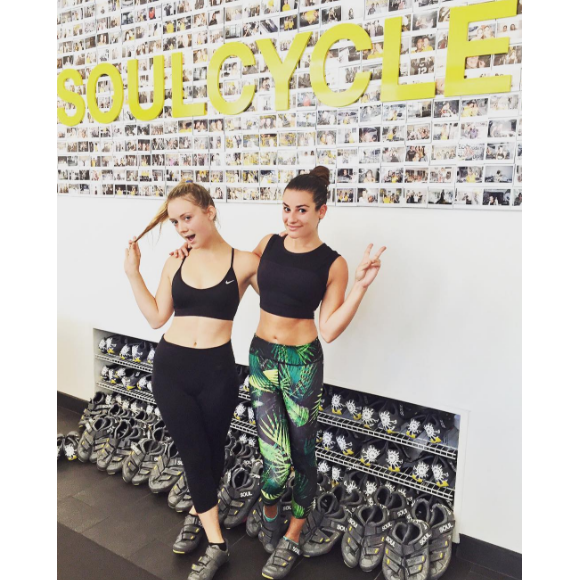 Lea Michele est adepte des cours de spinnning chez SoulCycle. Photo publiée sur Instagram en juillet 2016