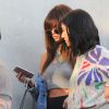 Selena Gomez et Lea Michele à la sortie d'un salon de coiffure à West Hollywood, le 13 juillet 2016