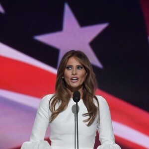 Donald Trump et sa femme Melania lors du premier soir de la convention républicaine à Cleveland. Le 18 juillet 2016