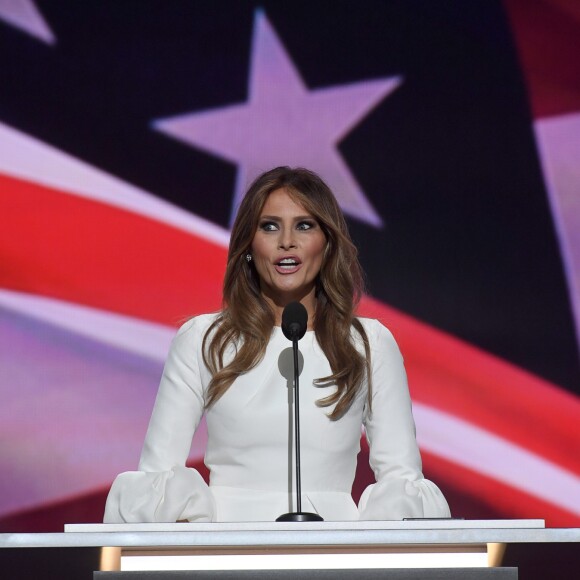 Donald Trump et sa femme Melania lors du premier soir de la convention républicaine à Cleveland. Le 18 juillet 2016