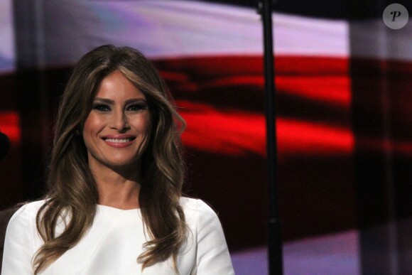 Melania Trump, la femme de Donald Trump lors du 1er jour de la convention républicaine à Cleveland, le 18 juillet 2016.