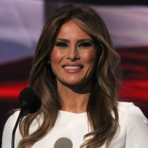 Melania Trump, la femme de Donald Trump lors du 1er jour de la convention républicaine à Cleveland, le 18 juillet 2016.