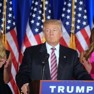 Ivanka Trump, Melania Trump - Donald Trump s'adresse à ses supporters et aux médias pendant un meeting à Briarcliff Manor, à New York le 7 juin 2016