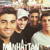 Luca Zidane, son frère Enzo et des amis à New York en juillet 2016