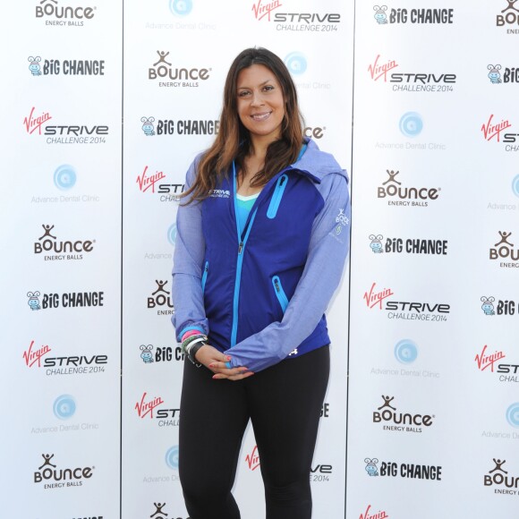 Marion Bartoli - Photocall du "Virgin Strive Challenge" à Londres The Virgin Strive Challenge photocall held at The O2, Peninsula Square, London on august 7, 2014.