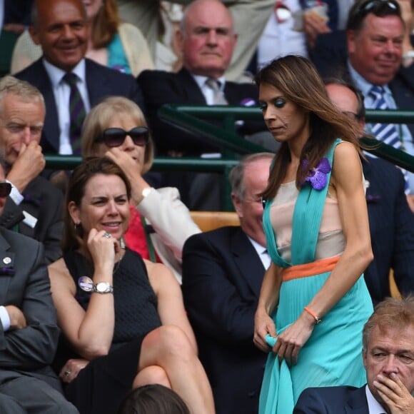 Marion Bartoli au tournoi de Wimbledon à Londres, le 9 juillet 2016