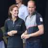 Le prince William, duc de Cambridge, et Kate Middleton, duchesse de Cambridge, lors de la manche de l'America's Cup World Series à Portsmouth le 24 juillet 2016.