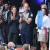 Le prince William, duc de Cambridge, et Kate Middleton, duchesse de Cambridge, lors de la manche de l'America's Cup World Series à Portsmouth le 24 juillet 2016.
