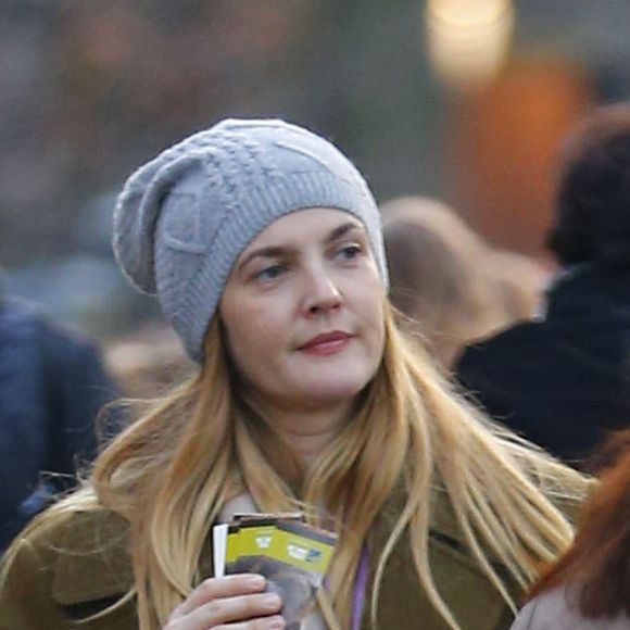 Drew Barrymore et son mari Will Kopelman passent un moment de détente au zoo de Central Park avec leurs enfants Olive et Frankie le 23 novembre 2015.
