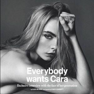 Cara Delevingne en couverture d'Esquire, numéro de septembre 2015.