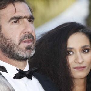 Eric Cantona et Rachida Brakni à Cannes en 2009.