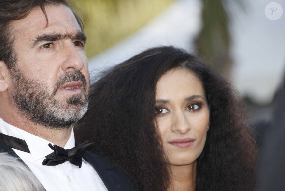 Eric Cantona et Rachida Brakni à Cannes en 2009.