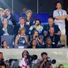 Le roi Willem-Alexander des Pays-Bas dans les tribunes du stade Maracanã le 5 août 2016 lors de la cérémonie d'ouverture des Jeux olympiques de Rio de Janeiro.