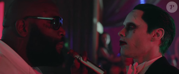 Jared Leto et Rick Ross dans le clip de Purple Lamborghini, extrait de la BO de Suicide Squad, par Skrillex et Rick Ross. (capture d'écran)