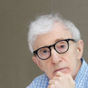 Woody Allen, en conférence de presse pour le film "Café Society" au Conrad Hotel à New York le 11 juillet 2016. © HT / Bestimage
