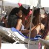 Chanel Iman en vacances à Ibiza, le 7 août 2016.