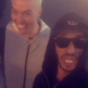 Samir Nasri avec son fréro Ahmed Yahiaoui lors d'un séjour aux Etats-Unis, entre Las Vegas et Los Angeles, été 2016, image issue d'une vidéo partagée par Ahmed Yahiaoui sur Instagram en août 2016.