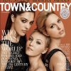 Couverture du magazine "Town & Country", édition du mois de septembre 2016. Sistine Stallone prend la pose aux côtés de Ella Richards (centre) et María Olympía de Grèce (droite).