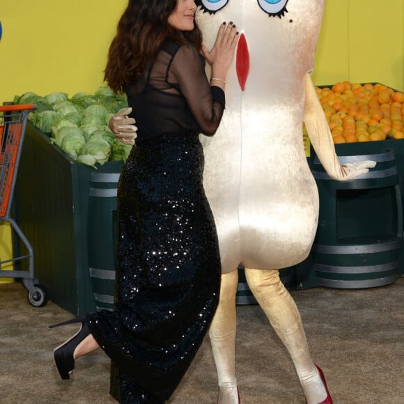 Salma Hayek à la première de Sausage Party au théâtre Regency Village à Westwood, le 9 août 2016