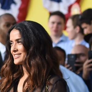 Salma Hayek à la première de Sausage Party au théâtre Regency Village à Westwood, le 9 août 2016