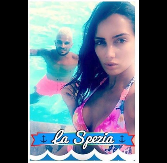 Julien Tanti et Manon Marsault des "Marseillais" en Italie, ils dévoilent leurs vacances sur Snapchat, août 2016