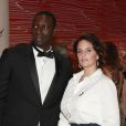 Omar Sy et sa femme Hélène lors du 68ème gala de la croix rouge Monégasque dans la salle des Etoiles du Sporting Monte-Carlo à Monaco, le 23 juillet 2016