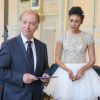 Exclusif - Mariage de Philippe Chevallier et Tiffany à la Mairie du XVIème arrondissement à Paris, le 26 juillet 2016
