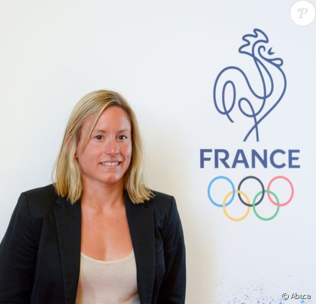 Aurelie Muller - Initiative pour les 100 jours avant Rio 2016, le 27 avril 2016 à Paris