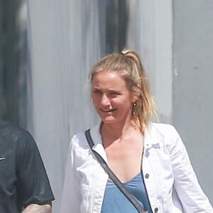 Cameron Diaz et son mari Benji Madden vont faire du shopping à Hollywood le 13 aout 2016.