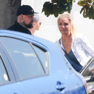 Cameron Diaz et son mari Benji Madden vont faire du shopping à Hollywood le 13 aout 2016.