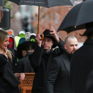 Cameron Diaz et son mari Benji Madden - Les célébrités arrivent au mariage de leur amie Jamie Schneider à Aspen, le 8 avril 2016