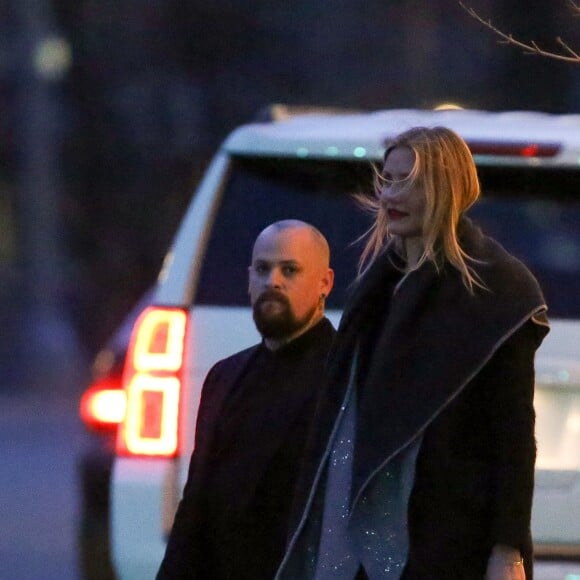 Cameron Diaz et son mari Benji Madden - Les célébrités arrivent au mariage de leur amie Jamie Schneider à Aspen, le 8 avril 2016