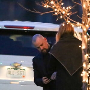 Cameron Diaz et son mari Benji Madden - Les célébrités arrivent au mariage de leur amie Jamie Schneider à Aspen, le 8 avril 2016