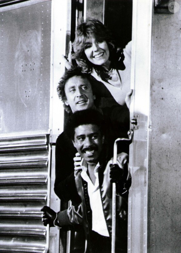 Gene Wilder, Jill Clayburgh et Richard pryor sur le tournage du film "Silver streak" en 1976