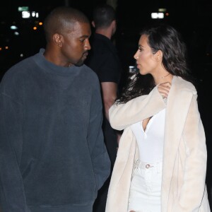 Kim Kardashian et son mari Kanye West dans les rues de New York, le 29 août 2016.