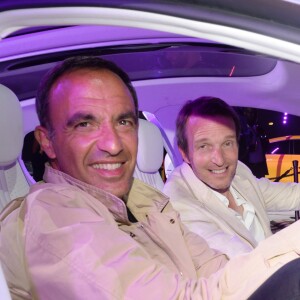 Exclusif - Nikos Aliagas et Stéphane Rotenberg - Exposition Mercedes-Benz "Les Belles Etoiles " au Grand Palais à Paris, France, le 12 juillet 2016. © Rachid Bellak/Bestimage