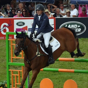 Zara Tindall lors du Festival of British Eventing à Gatcombe Park le 7 août 2016