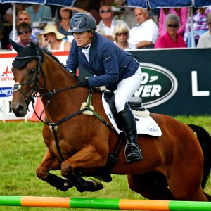 Zara Tindall lors du Festival of British Eventing à Gatcombe Park le 7 août 2016