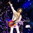 Le chanteur Prince en concert au Zénith à Paris. Le 1er juin 2014