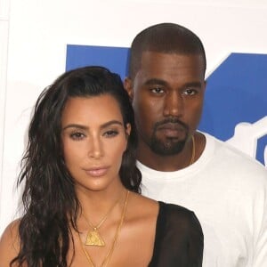 Kim Kardashian et son mari Kanye West - Photocall des MTV Video Music Awards 2016 au Madison Square Garden à New York. Le 28 août 2016 © Nancy Kaszerman / Zuma Press / Bestimage